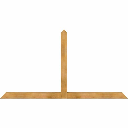 Ekena Millwork Portland Rough Sawn Timber Gable Bracket, Western Red Cedar, 84"W x 45"H x 4"D x 4"F, 13/12 Pitch GBW084X45X0404POR00RWR